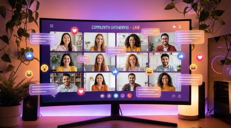 玩物社区视频社区互动场景